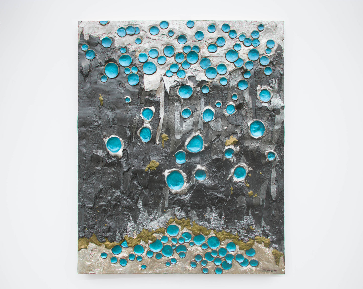 Painting in bas relief: Commitment Original - 48x60