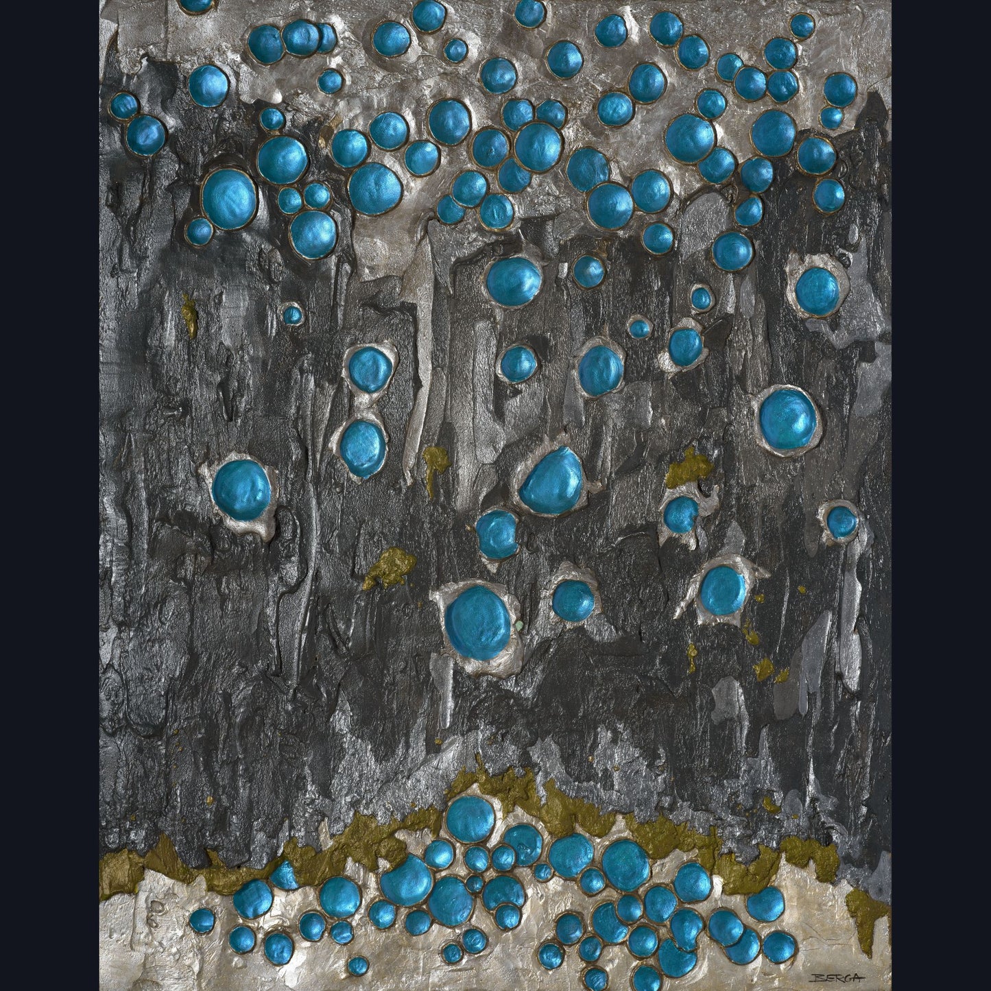 Painting in bas relief: Commitment Original - 48x60
